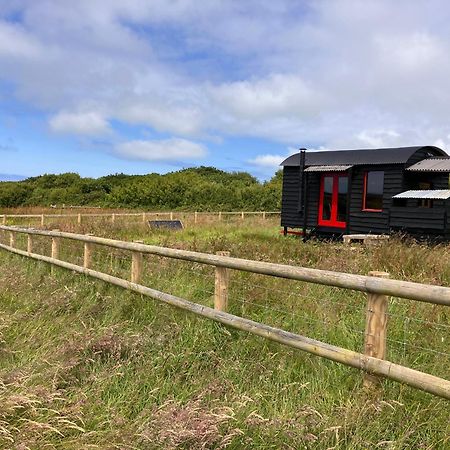 Shepherds Hut In A Private Meadow With Sea Views Хартланд Екстериор снимка