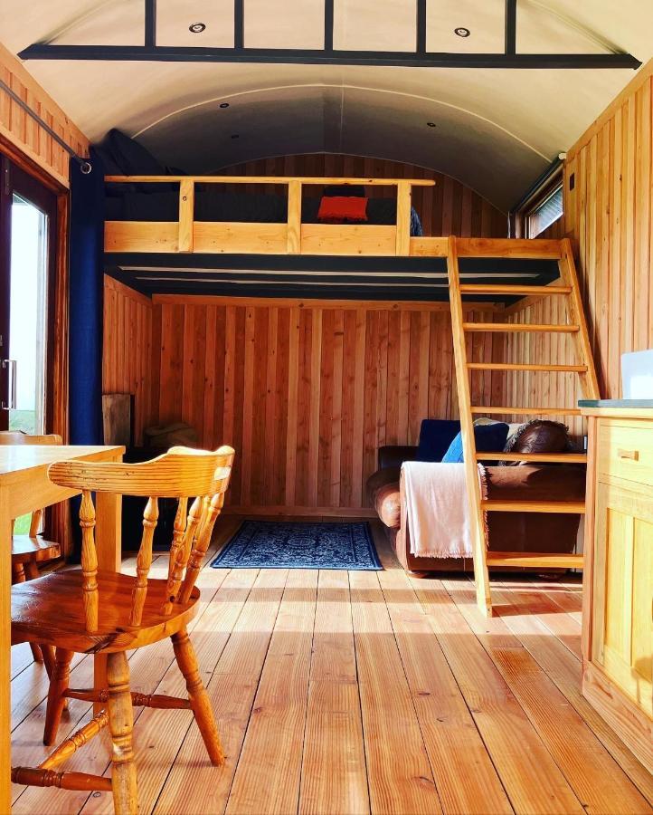 Shepherds Hut In A Private Meadow With Sea Views Хартланд Екстериор снимка
